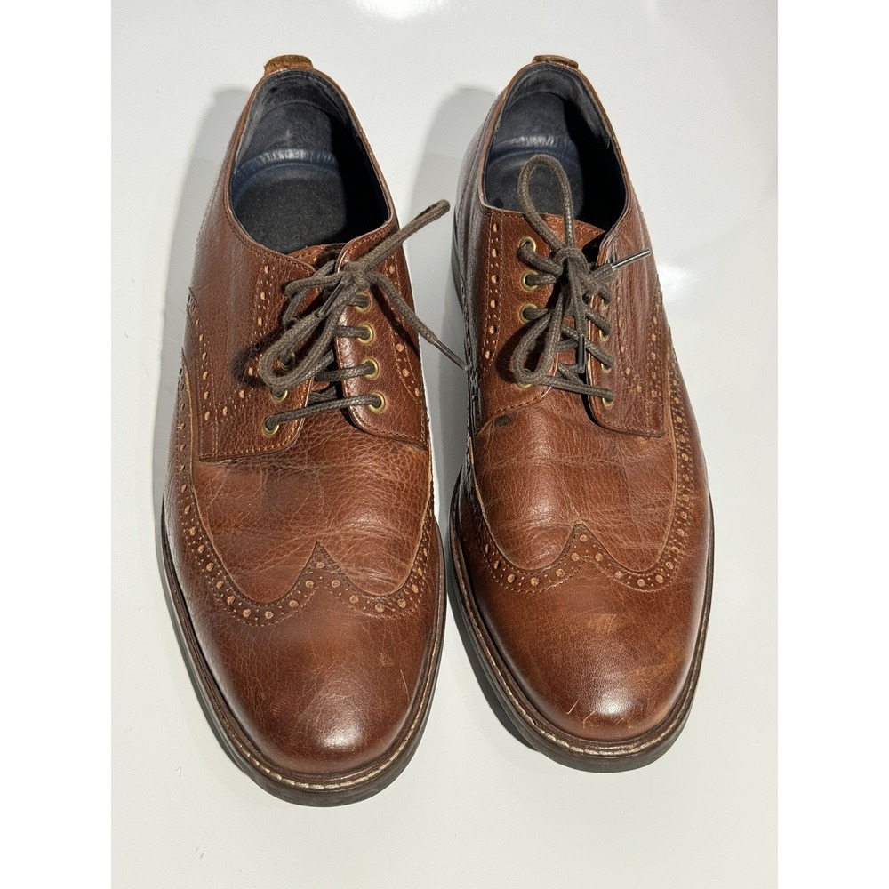 Cole Haan Grand OS Wingtip Oxford Shoes Men's Brown Leather Size 10.5  M C27089